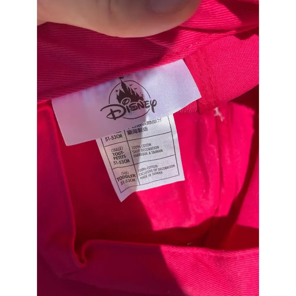 Minnie Mouse pink with bow and ears Disneyland toddler girls hat